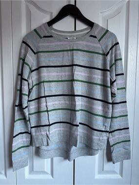 Women’s Thread & Supply Striped Crewneck Gray with Stripes Size Medium